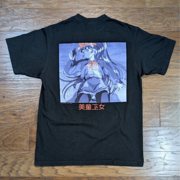 La Blue Girl X Tokyo Kid T-shirt 2023 Black Size Large Shaka Tee Anime 21x29.5 - Picture 2 of 7
